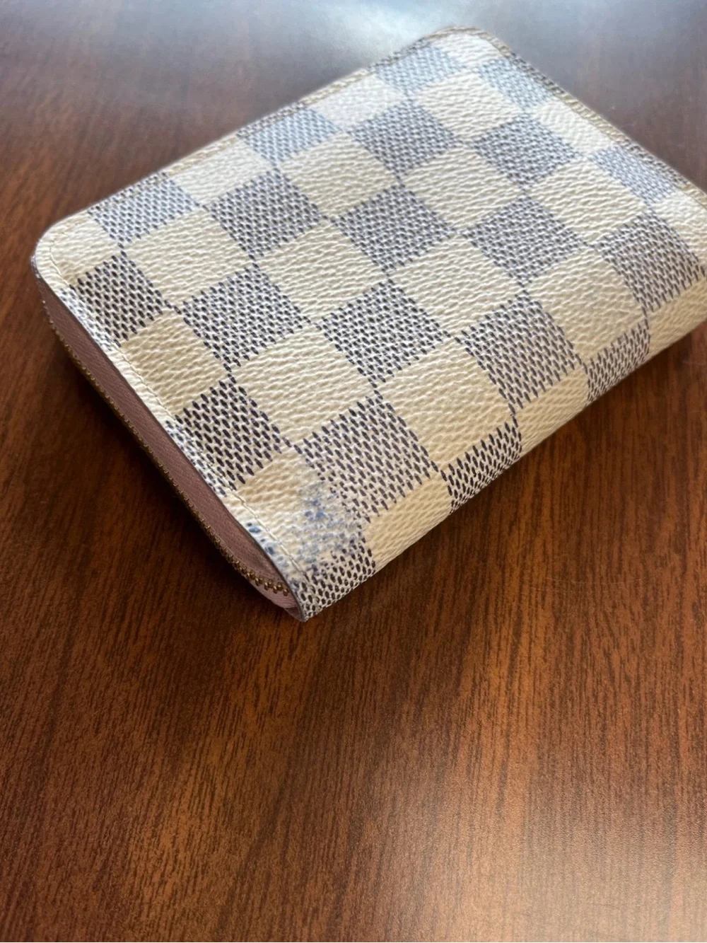 Louis Vuitton Damier Azur zippy coin purse Ballerina